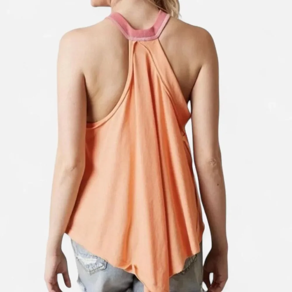 Free People We The Free Orange Creamsicle Twin Peaks Tank – Vintage Boho (M)